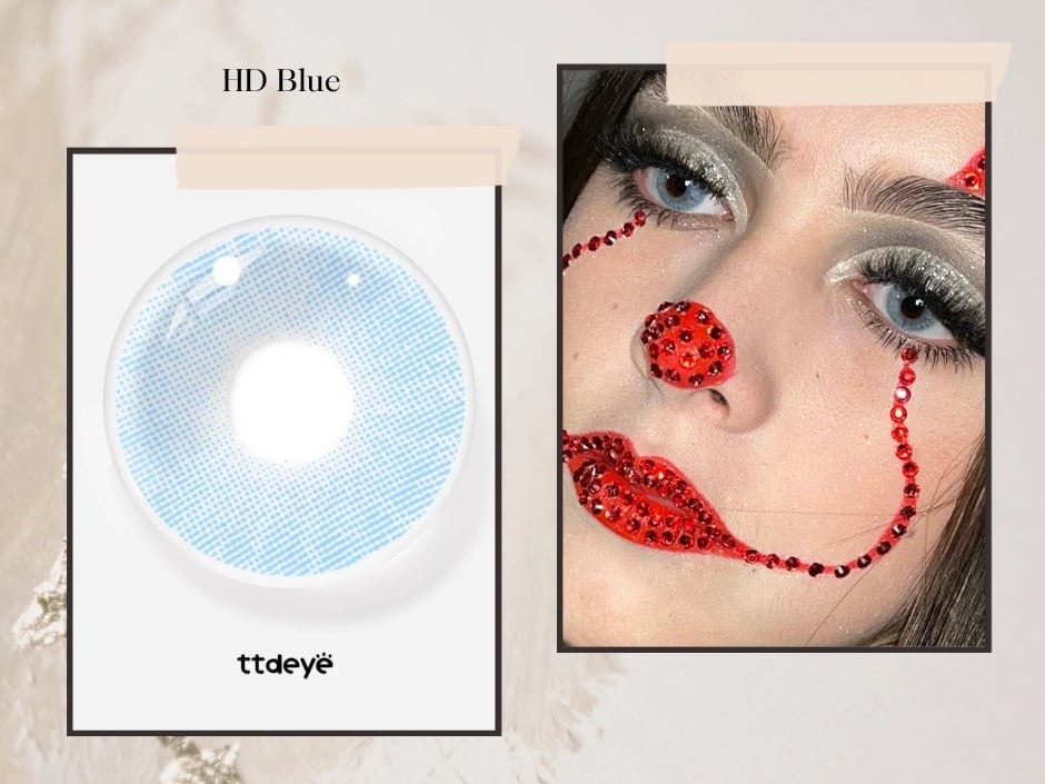 TTDeye HD Blue Colored Contact Lenses