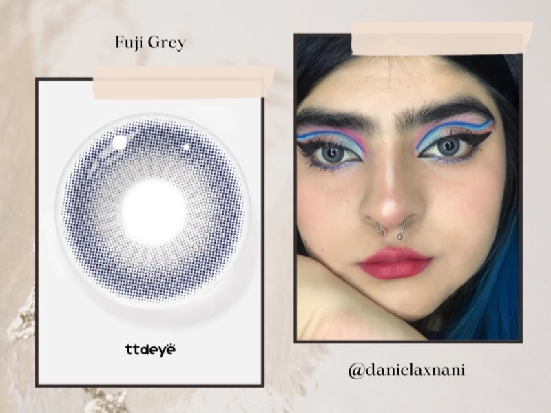 TTDeye Fuji Grey Colored Contact Lenses